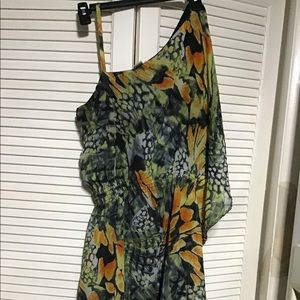 Off Shoulder Print Dress